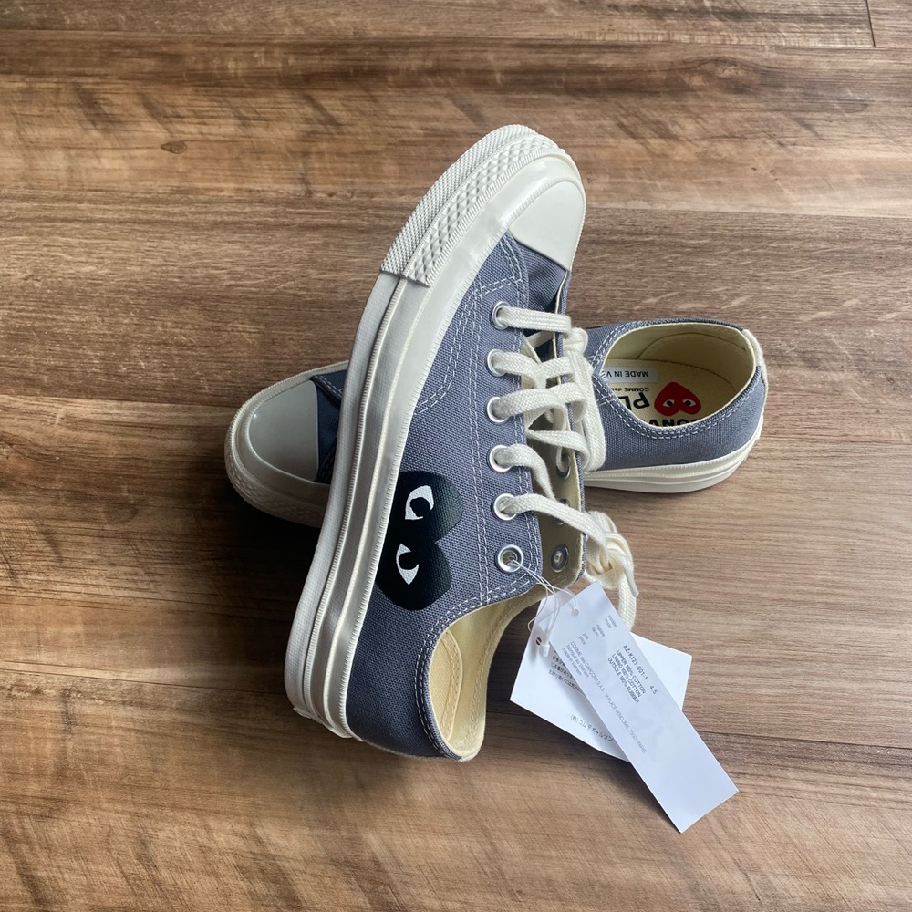 Grey COMMES des GARCONS low converse size mens 4.5 wo’s 6.5 new NO box